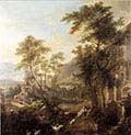 A Capriccio Landscape with Shepherds